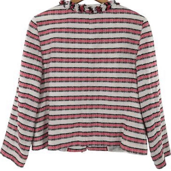 Talbots Tweet striped Blazer 10p NWOT - Picture 3 of 6